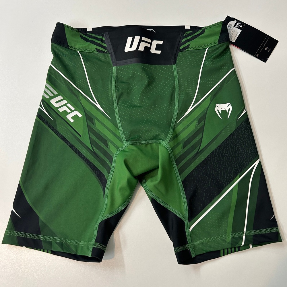 UFC Venum Authentic Fight Night Mens Green Vale Tudo Shorts VNMUFC-00008-005